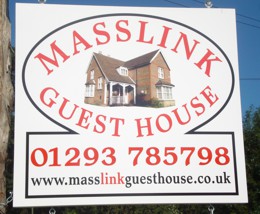 Masslink Guest House sign
